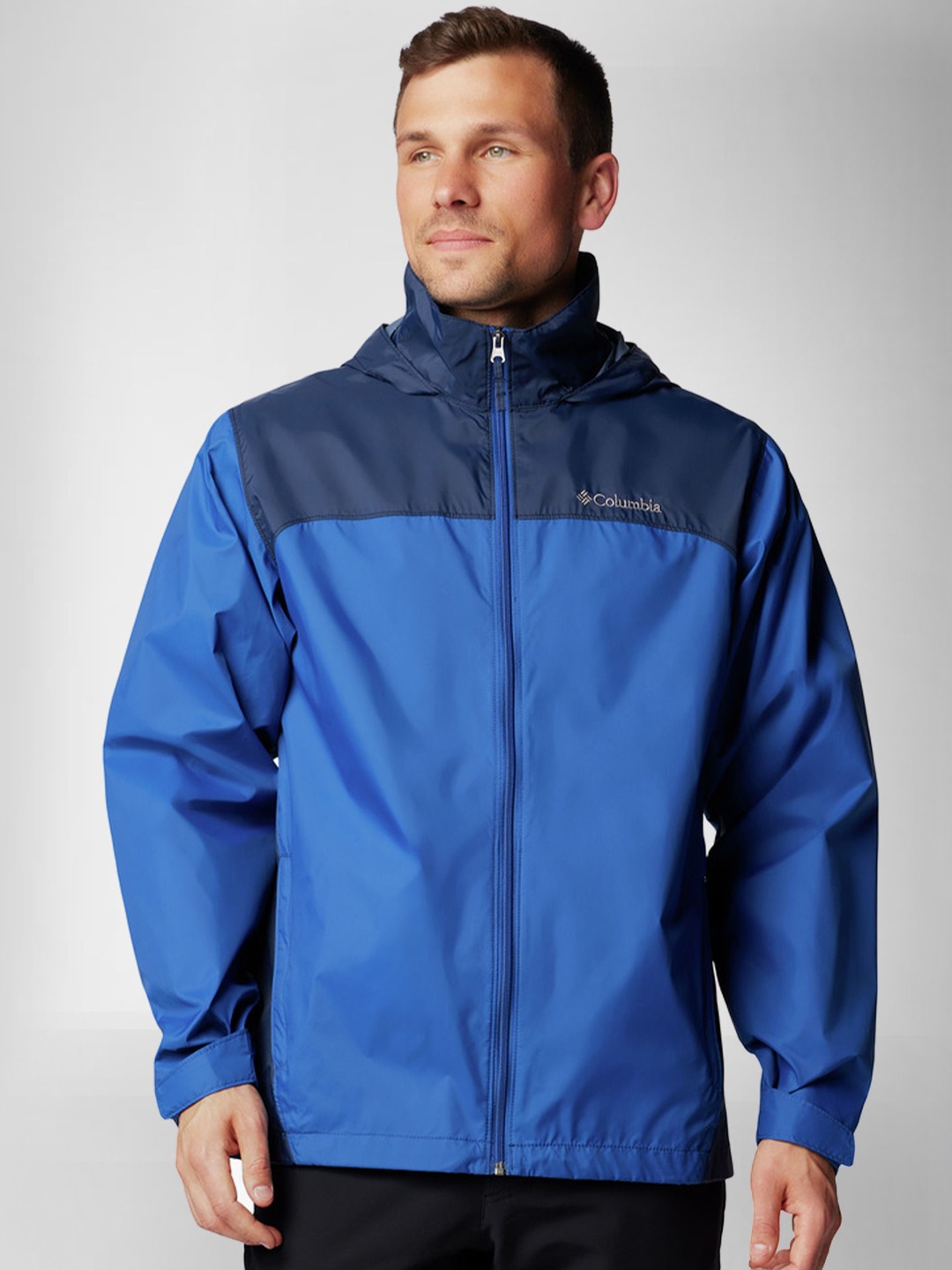 

Columbia Glennaker Lake Long Sleeves Hooded Rain Jacket, Navy blue