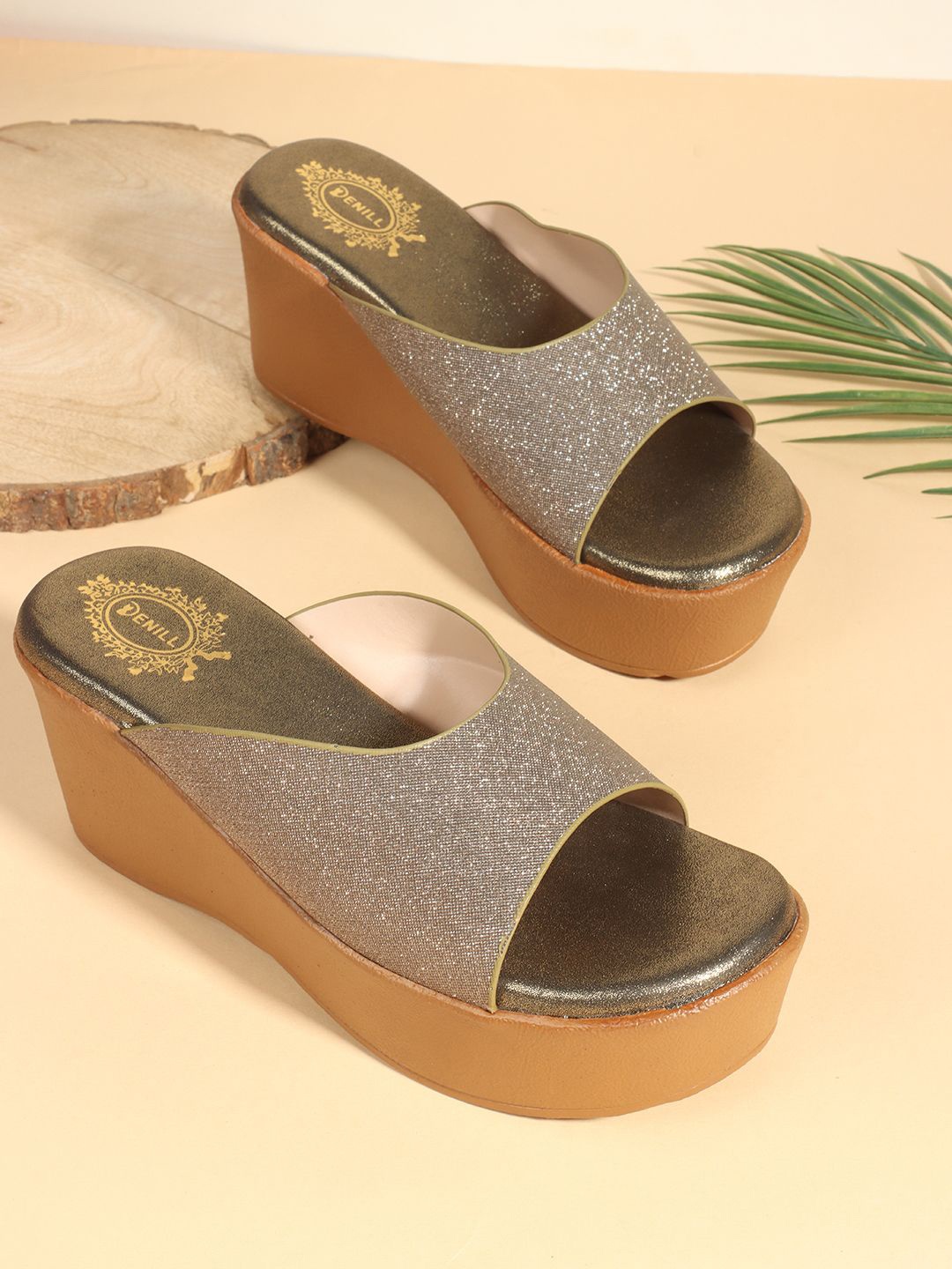 

Denill Women Embellished Flatform Sandals, Copper