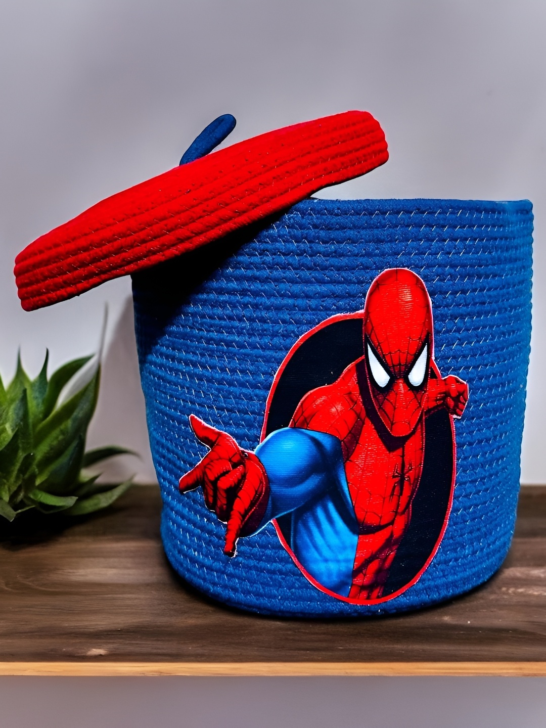 

Bajo's Blue & Red Self Design Bamboo Multi-Utility Organisers