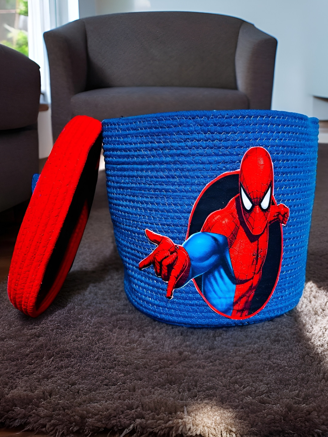 

Bajo's Blue & Red Self Design Bamboo Multi-Utility Organisers