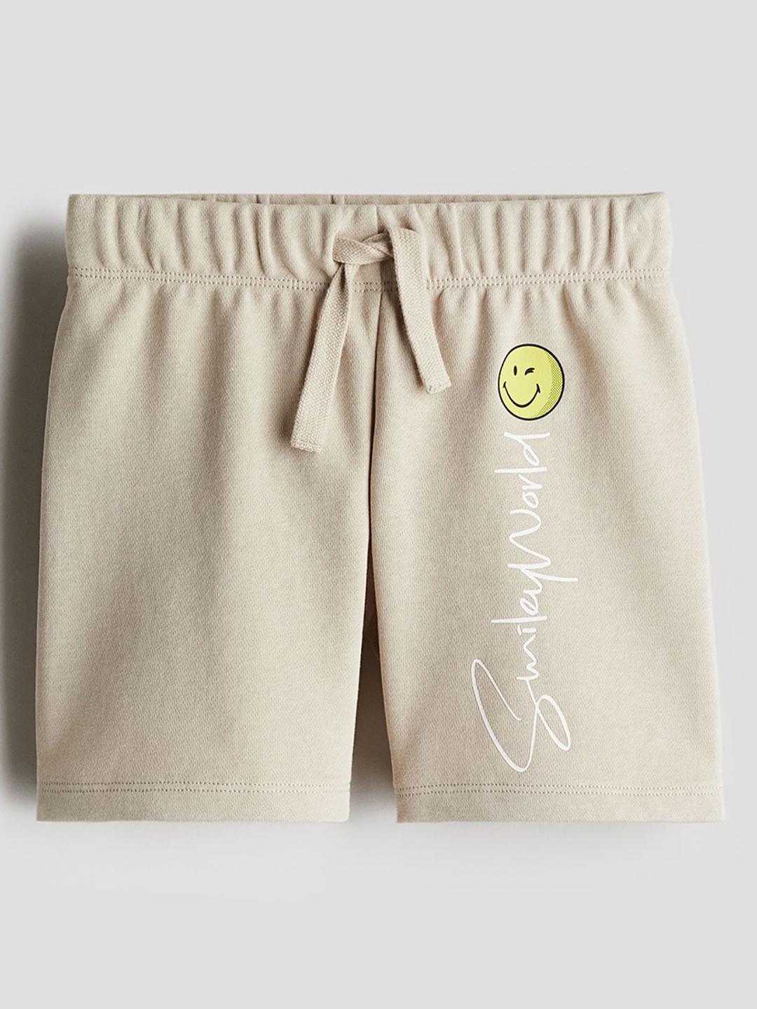 

H&M Printed Pull-On Shorts, Beige