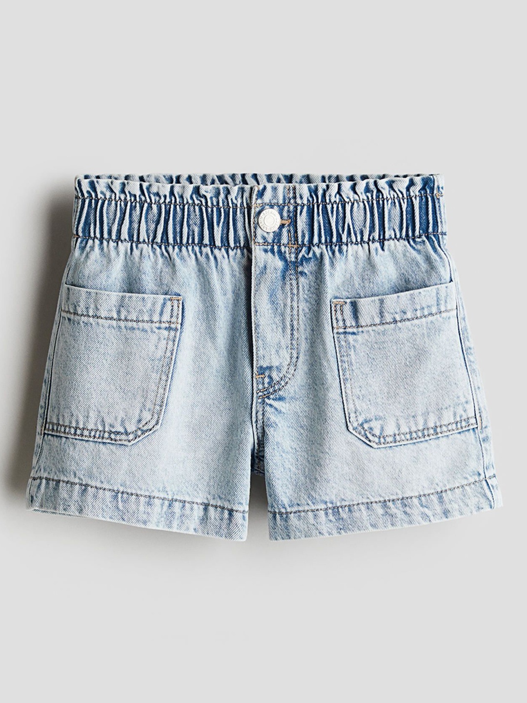 

H&M Loose Fit Denim Shorts, Blue