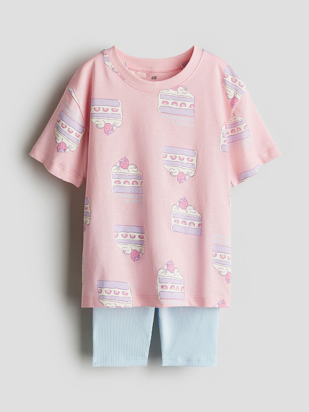 

H&M Girls 2-Piece Printed Set, Pink