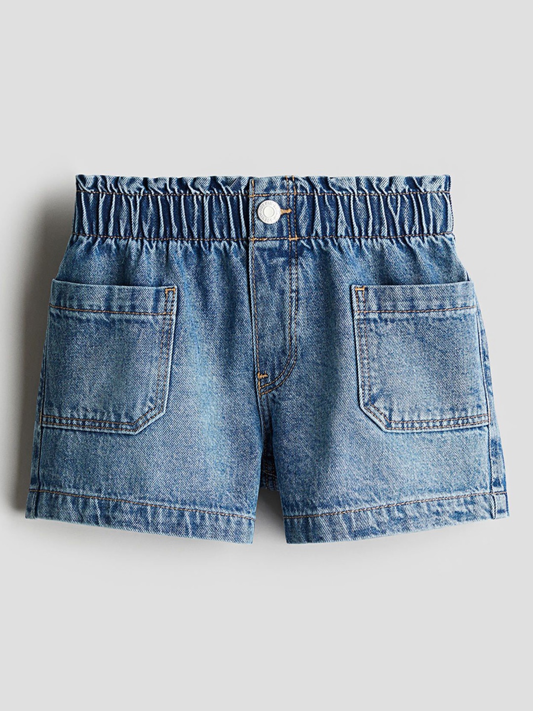 

H&M Loose Fit Denim Shorts, Blue
