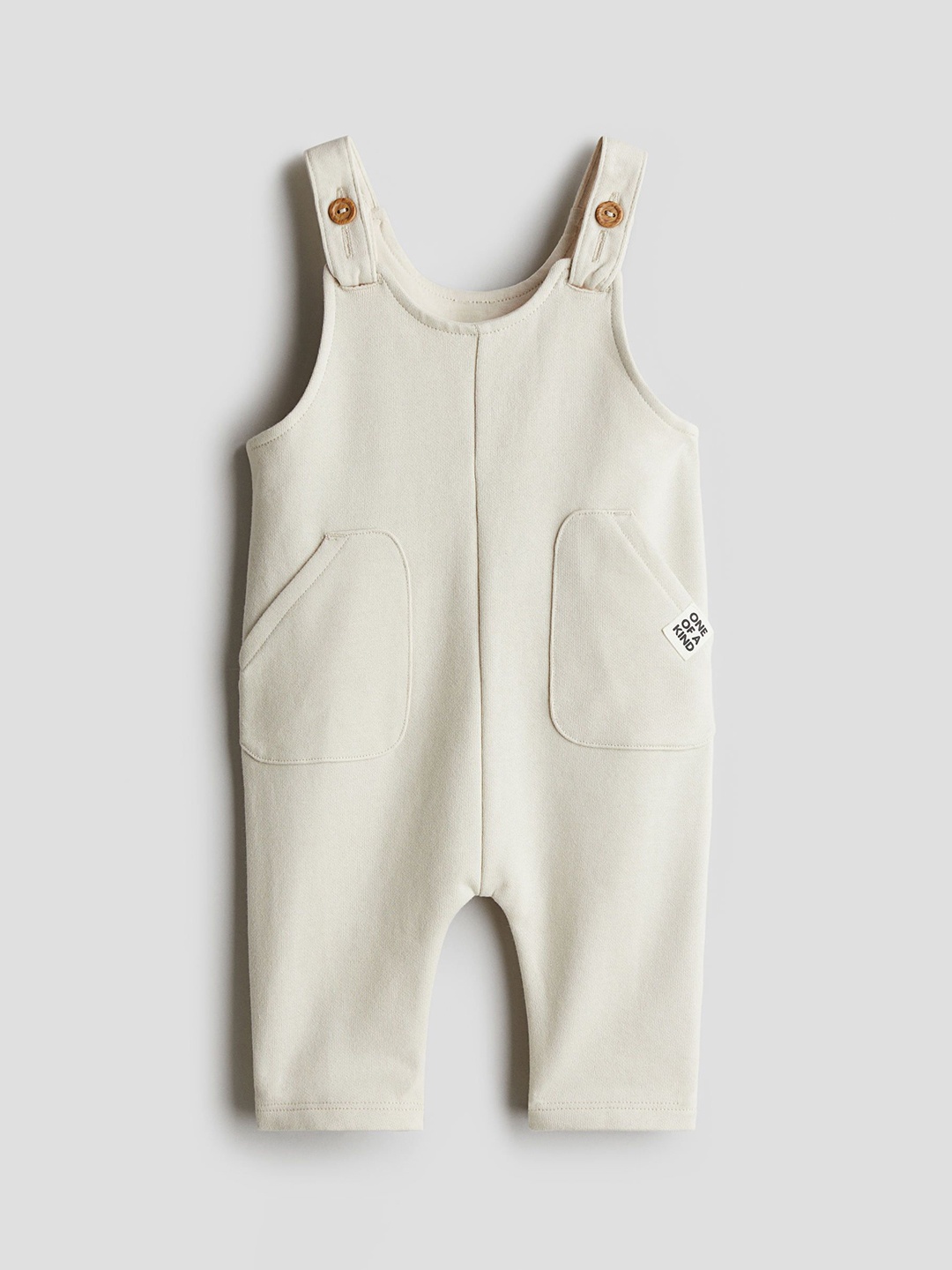 

H&M Sweatshirt Dungarees, Beige