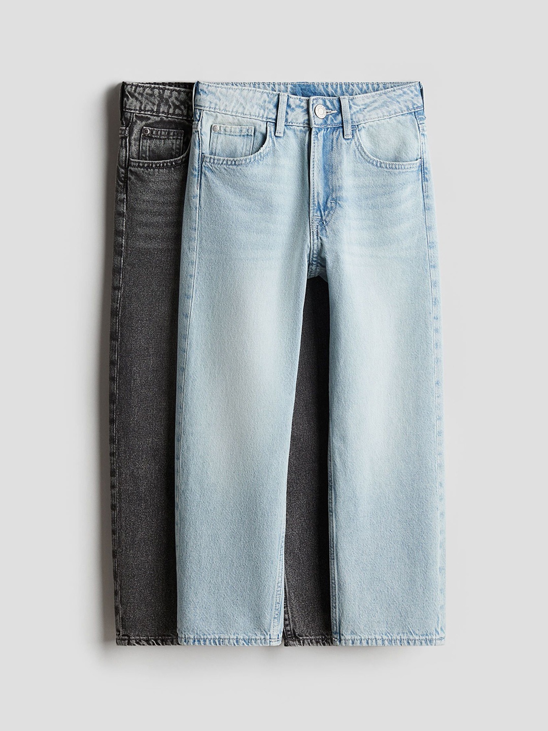 

H&M 2-Pack Loose Fit Jeans, Blue