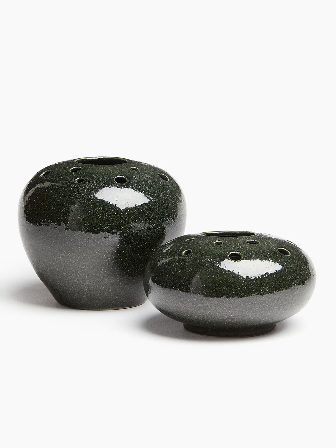 

H&M Green Ikebana Stoneware Vase