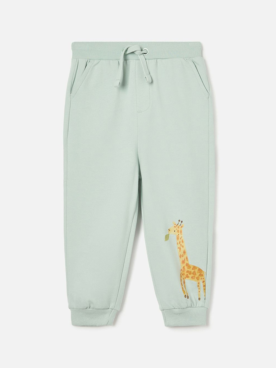

Juniors by Babyshop Boys Regular Fit Cotton Joggers, Green