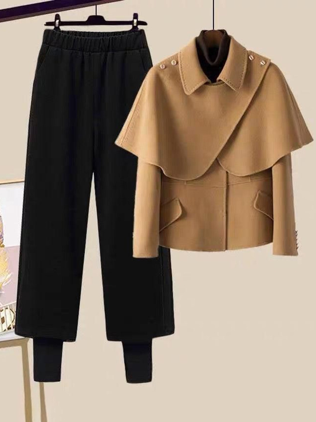 

Alamode By Akanksha Women Brown Luxury Collection Heti Coord Set