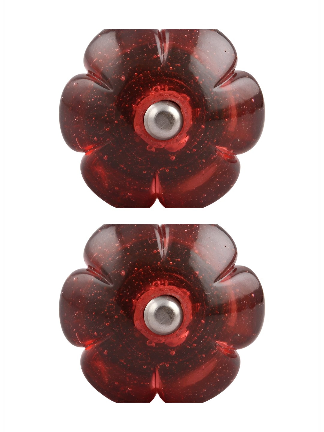 

Indianshelf Pink & Rust 2 Pieces Flower Glass Wine Bottle Stoppers
