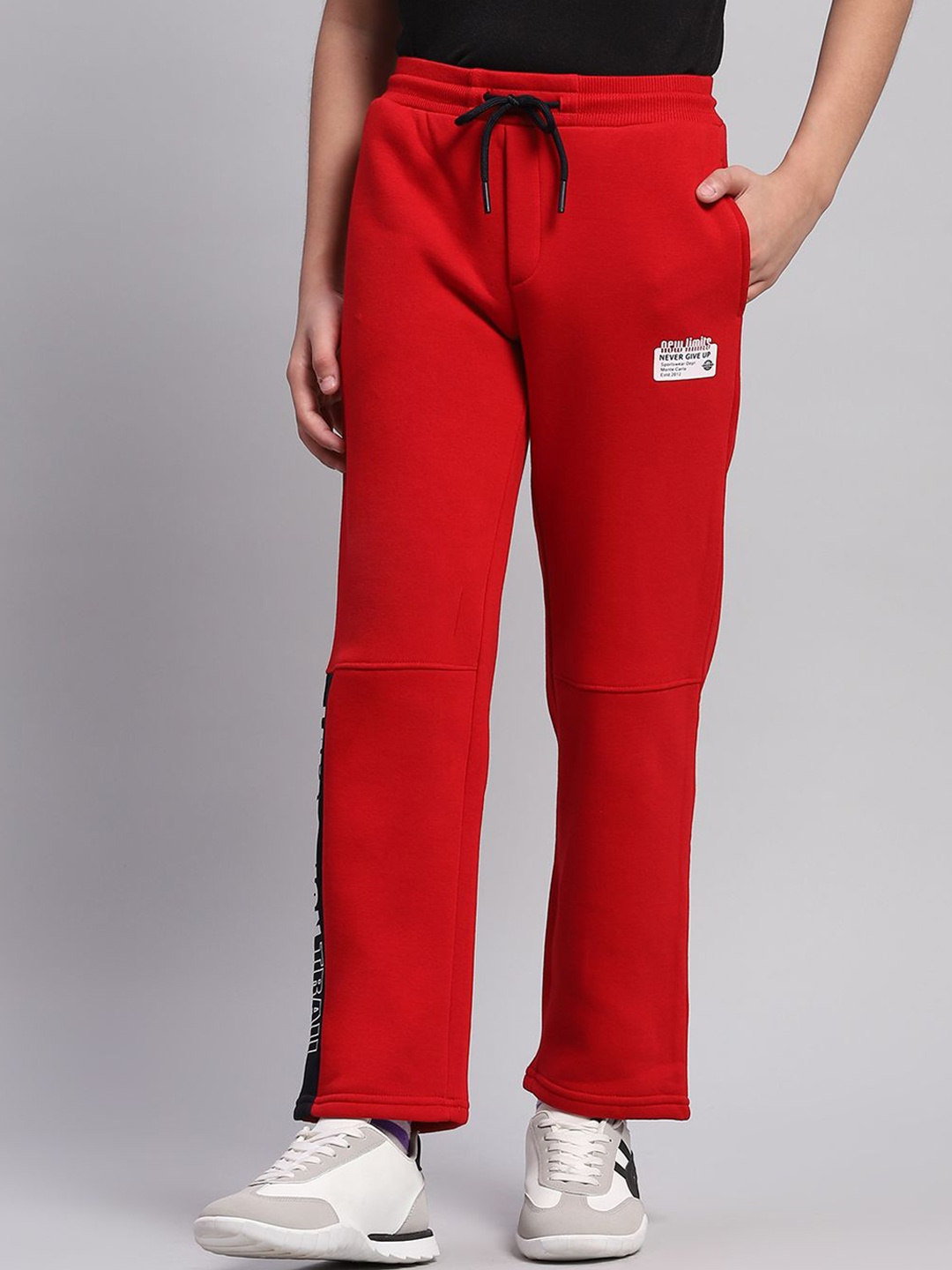 

Monte Carlo Boys Mid Rise Track Pants, Red