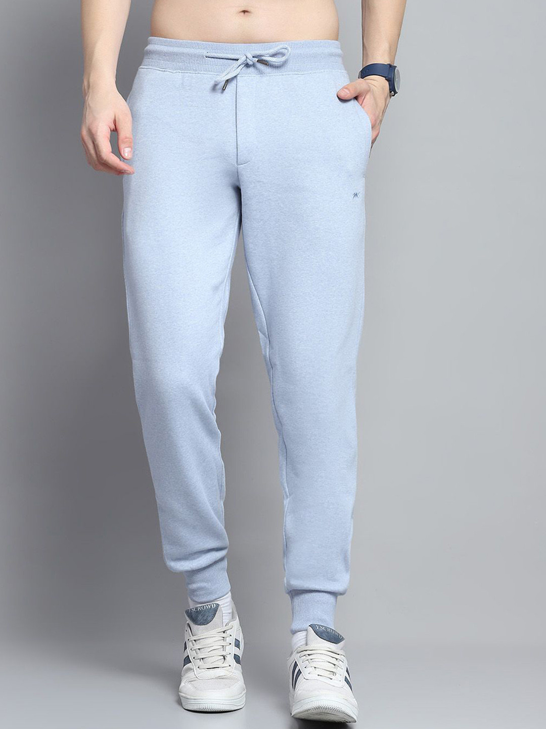 

Monte Carlo Men Mid Rise Regular Fit Joggers Track Pants, Blue