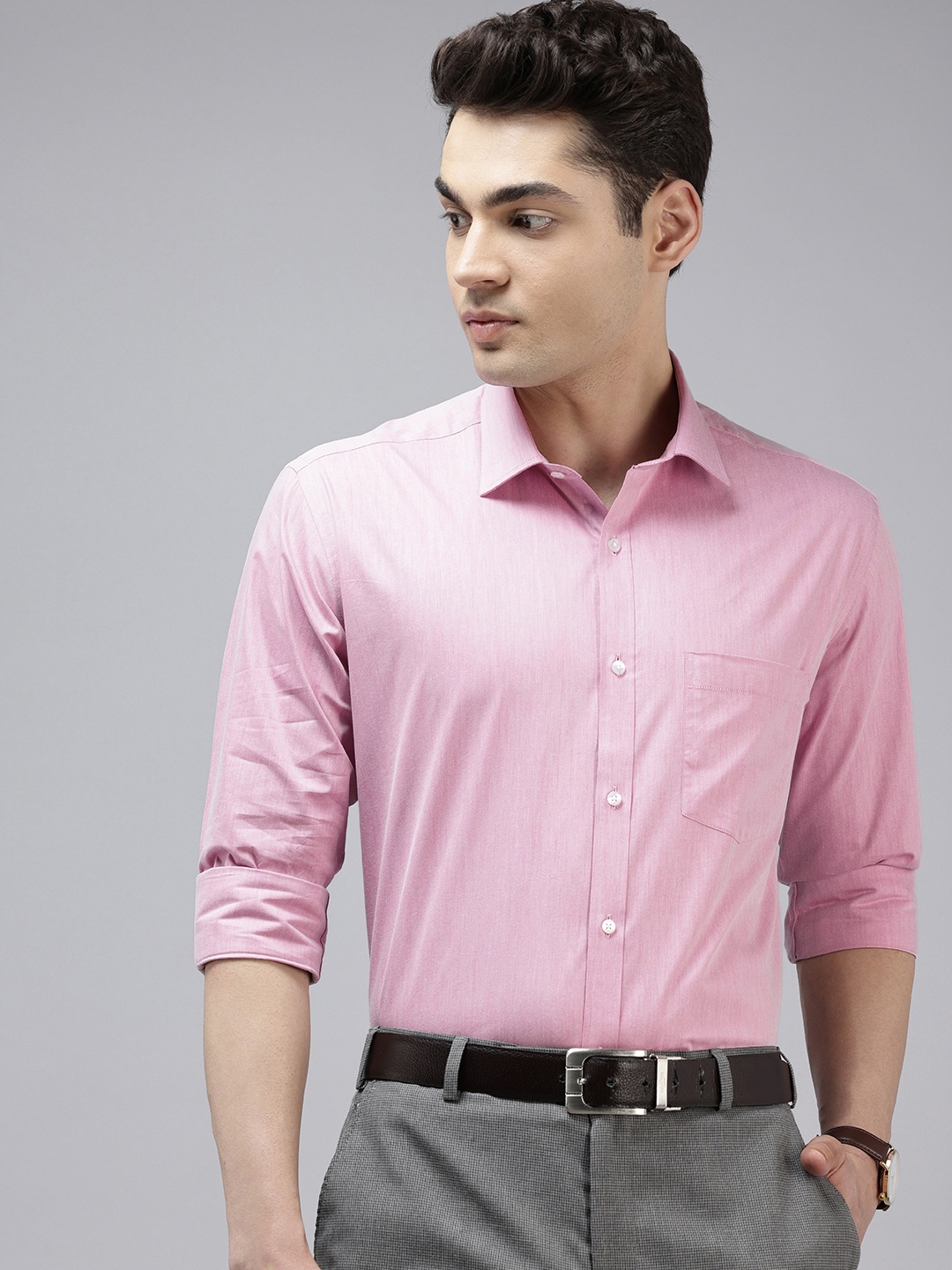 

Park Avenue Slim Fit Formal Shirt, Pink