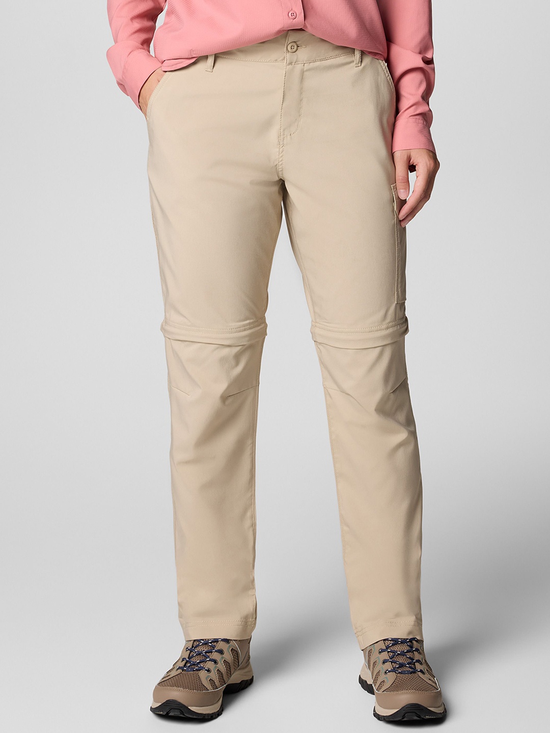 

Columbia Women Regular Fit Easy Wash Cargos Trousers, Khaki