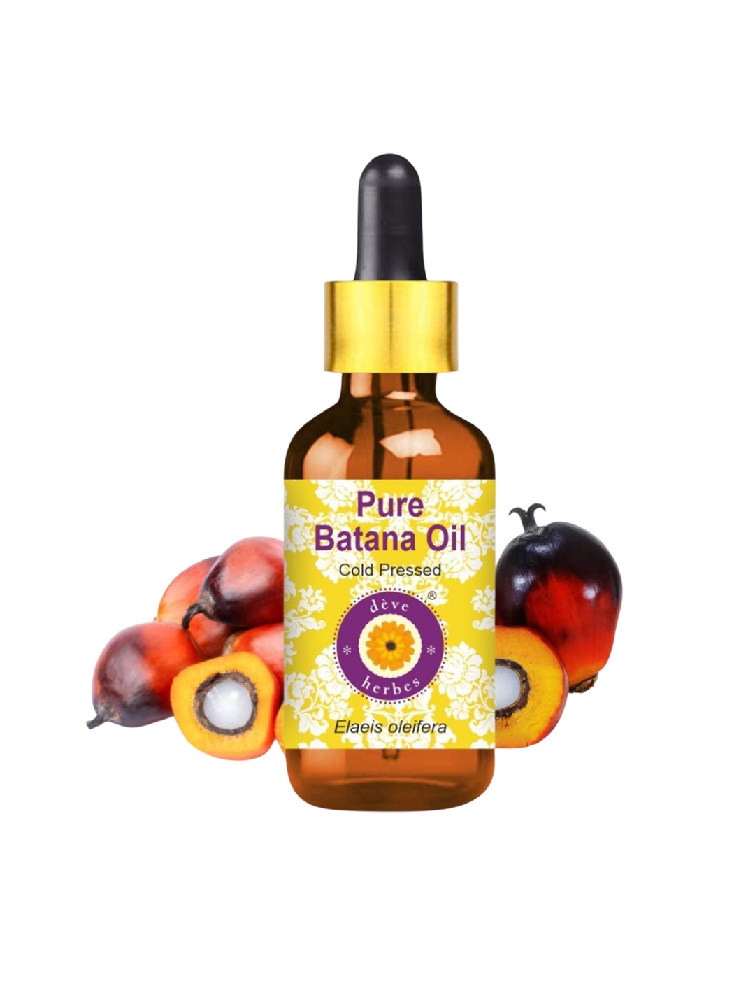 

Deve Herbes Pure Batana Oil (Elaeis Oleifera) Cold Pressed- 50 ml, Yellow