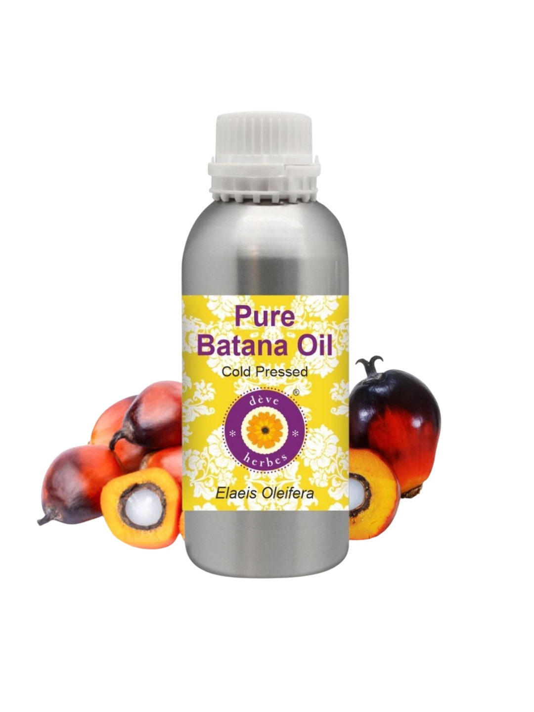 

Deve Herbes Pure Batana Oil (Elaeis Oleifera) Cold Pressed- 300 ml, Yellow