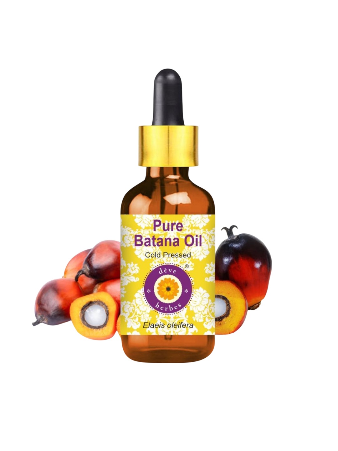 

Deve Herbes Pure Batana Oil (Elaeis Oleifera) Cold Pressed- 100 ml, Yellow