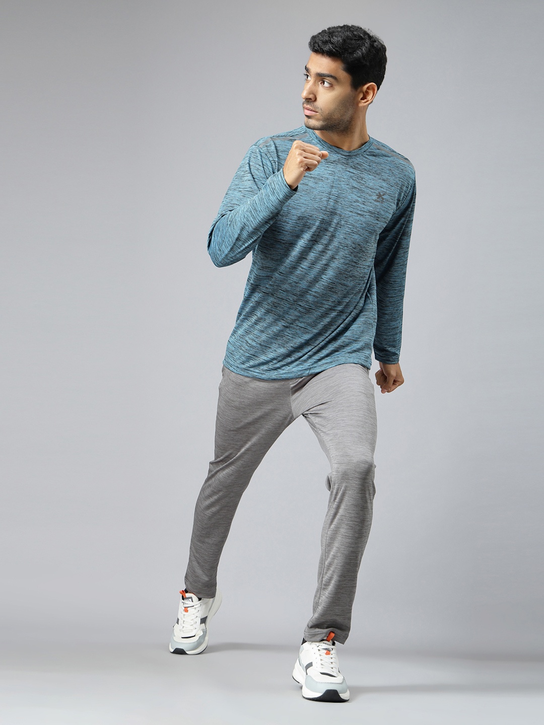 

HRX by Hrithik Roshan Men Solid Round Neck T-shirt, Sea green
