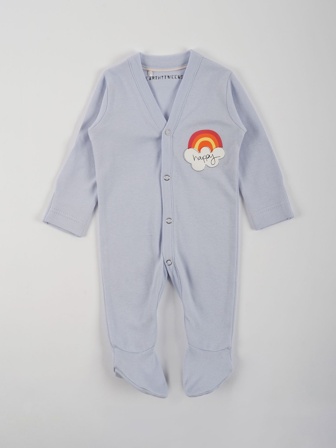 

EARTHY TWEENS Infants Printed Sleepsuit, Blue