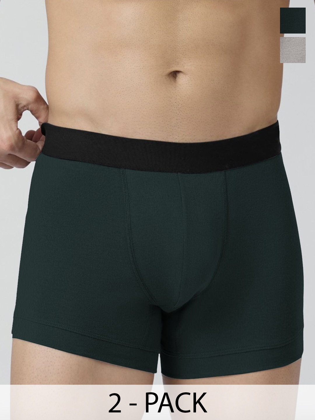 

Prettify Men Pack Of 2 Mid-Rise Trunk TRUNK-08-11, Grey