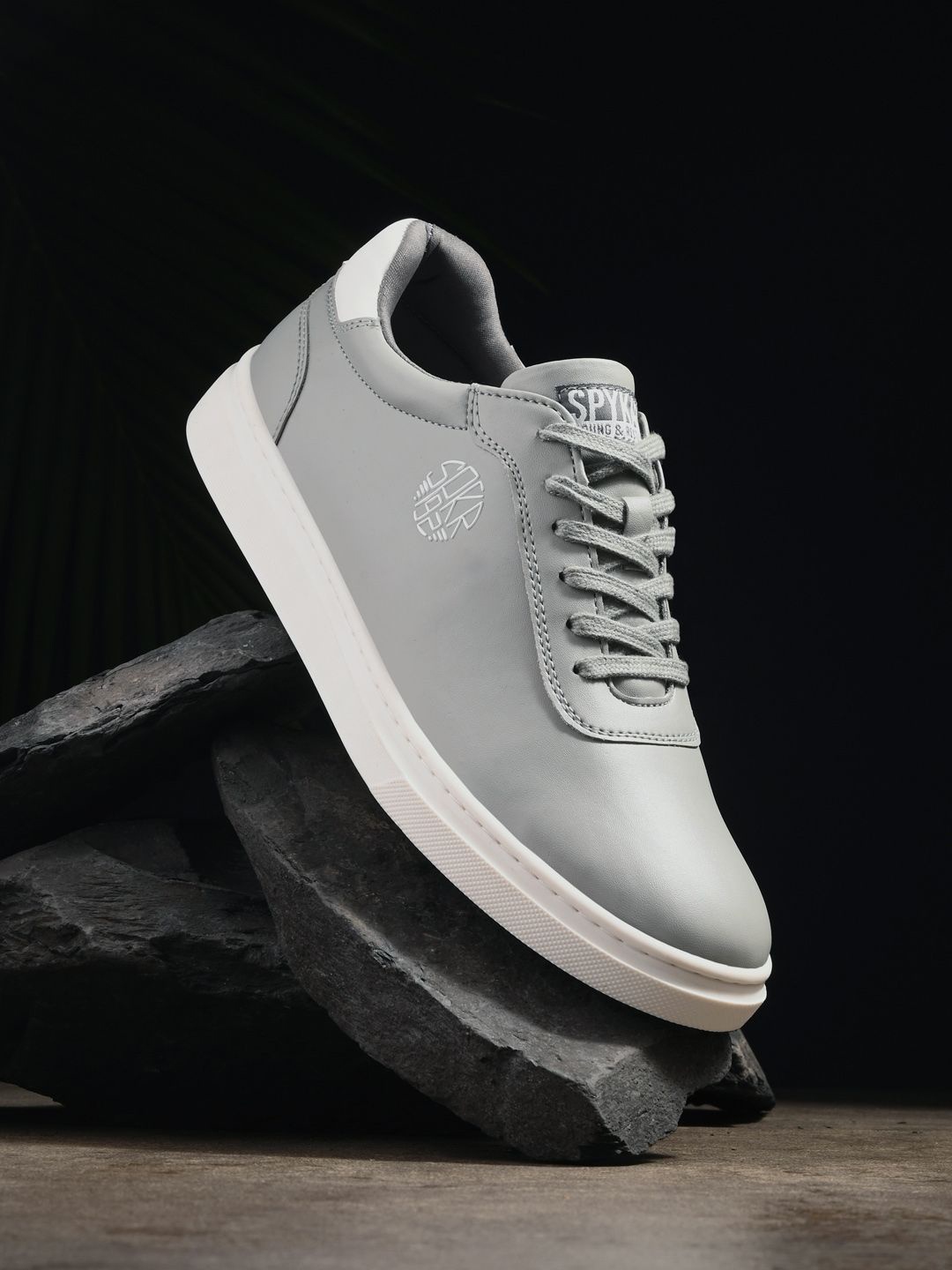 

SPYKAR Men PU Lace Up Sneaker, Grey