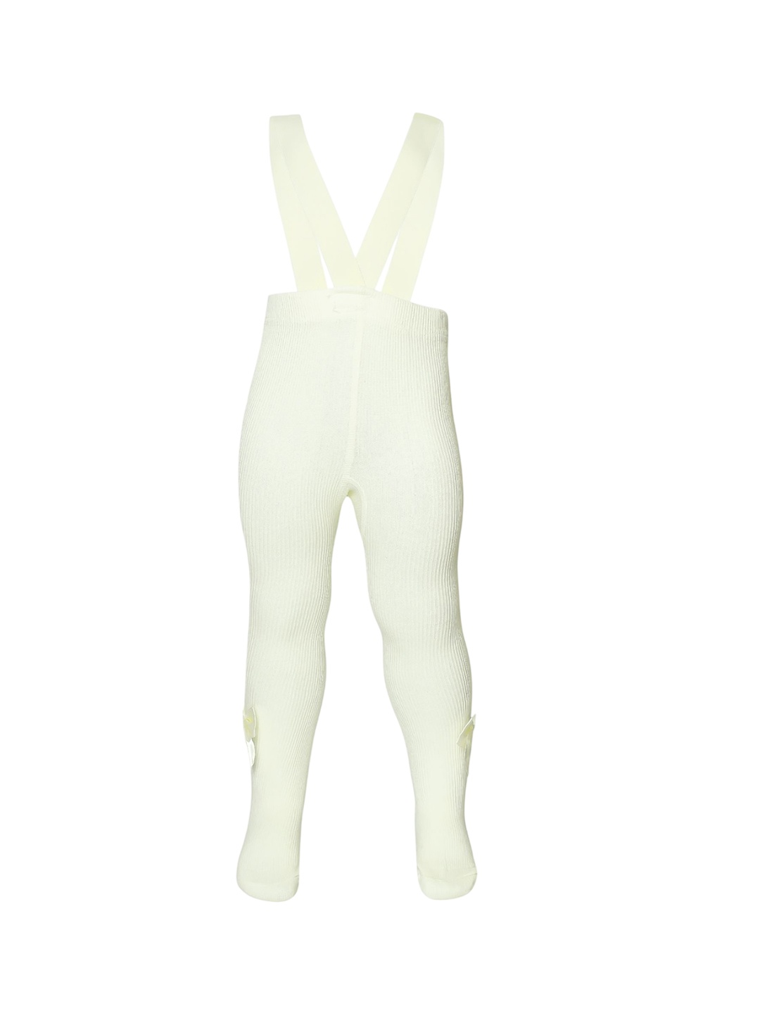 

The Little Lookers Infant Kids Cotton Trousers With Suspenders, Cream