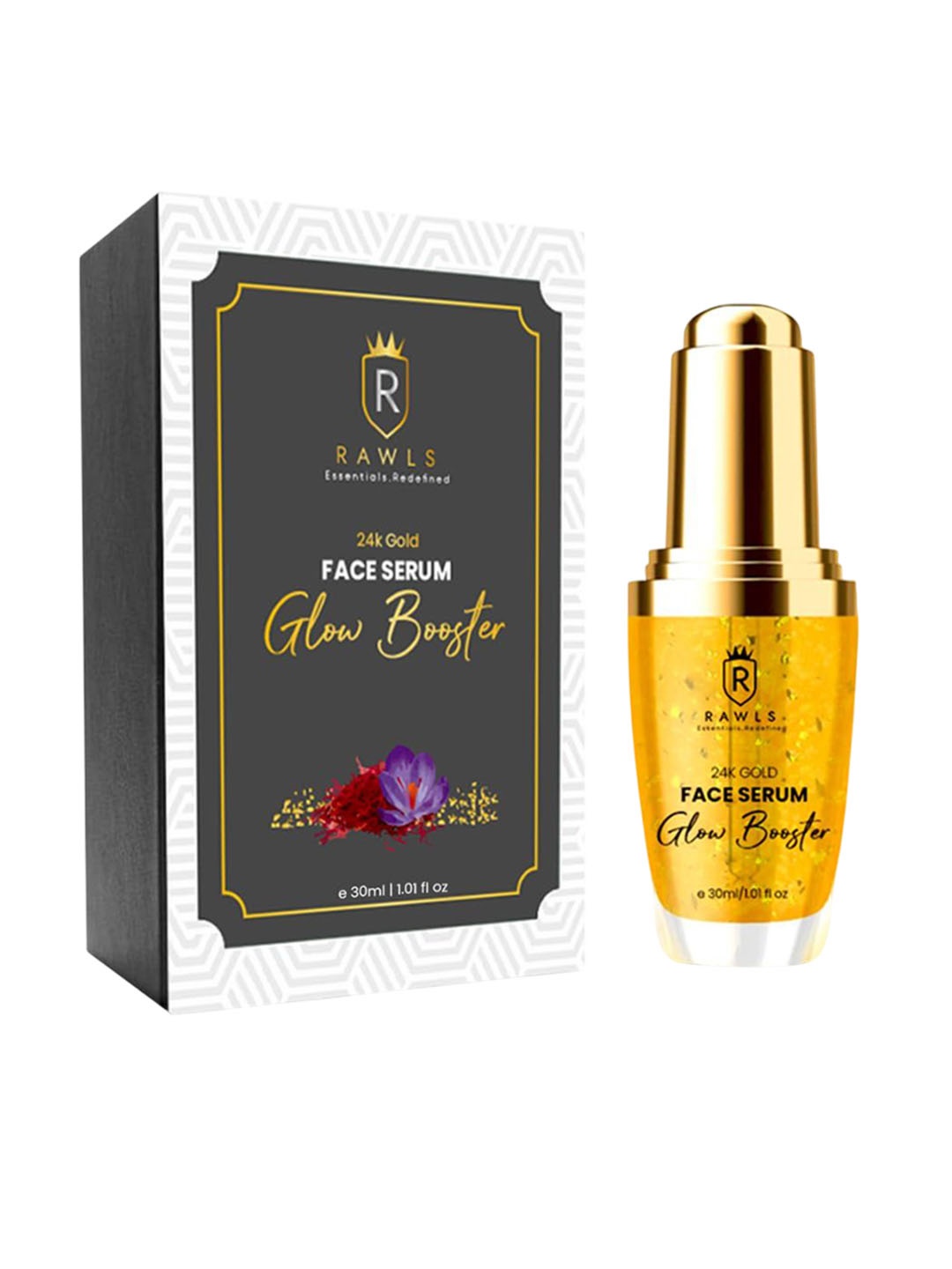 

RAWLS 24K Gold Face Serum With Swarn Bhasma & Sandalwood- 30 ml, White