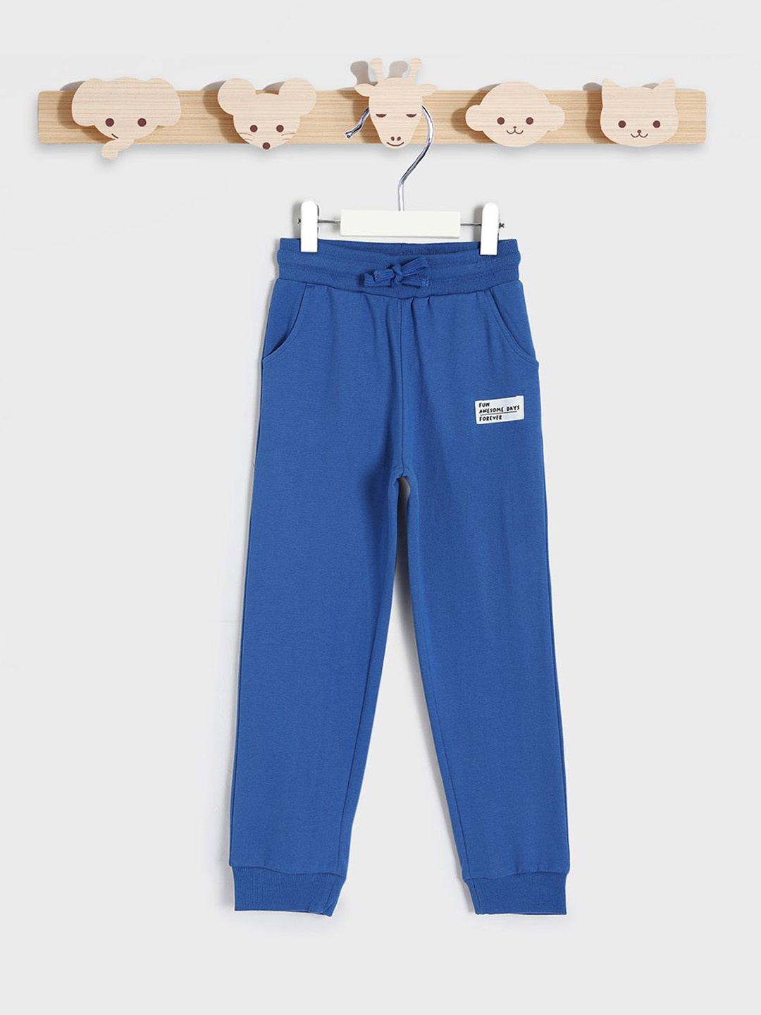 

Juniors by Babyshop Boys Cotton Mid-Rise Joggers, Blue
