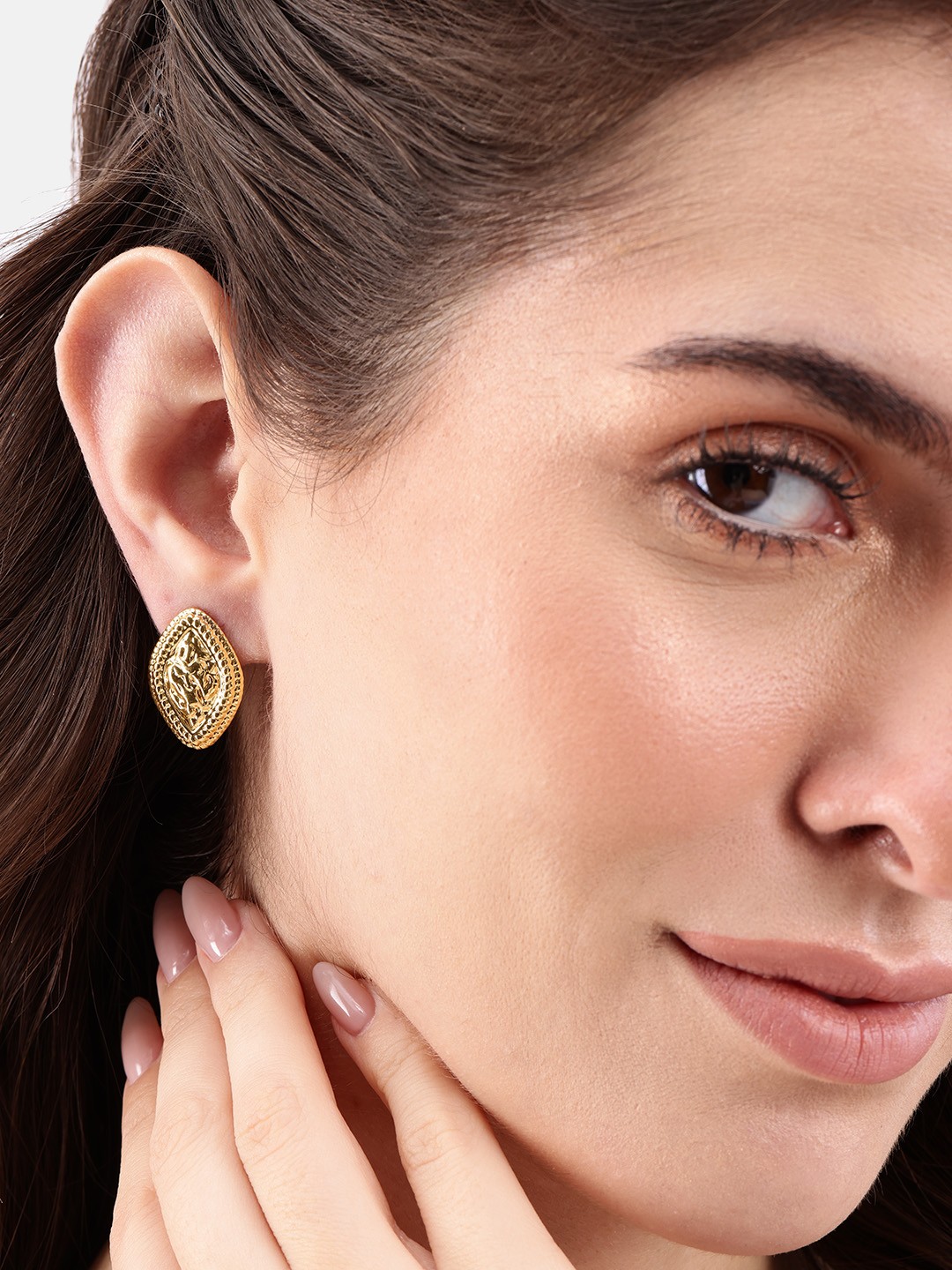 

DressBerry Contemporary Drop Earrings, Gold