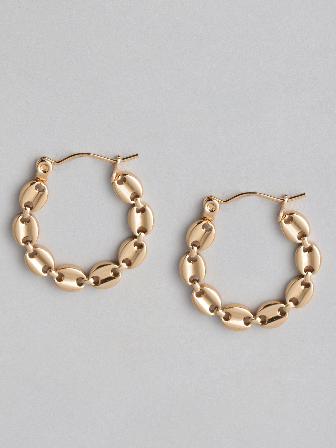 

DressBerry Circular Hoop Earrings, Gold