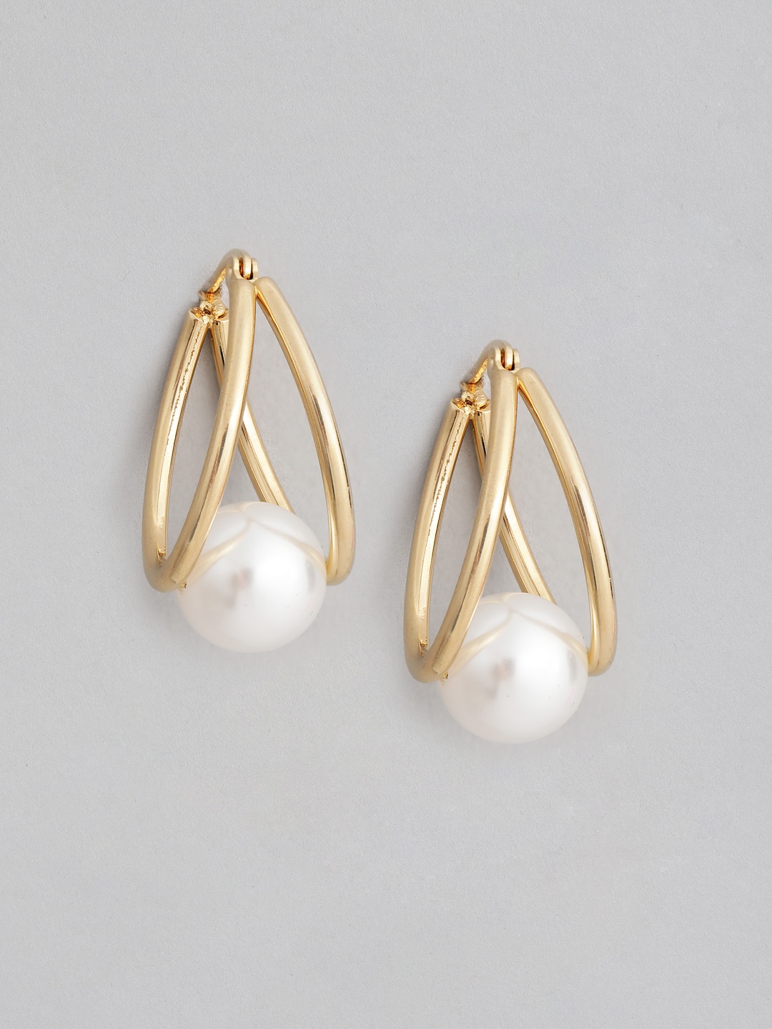 

DressBerry Contemporary Drop Earrings, Gold