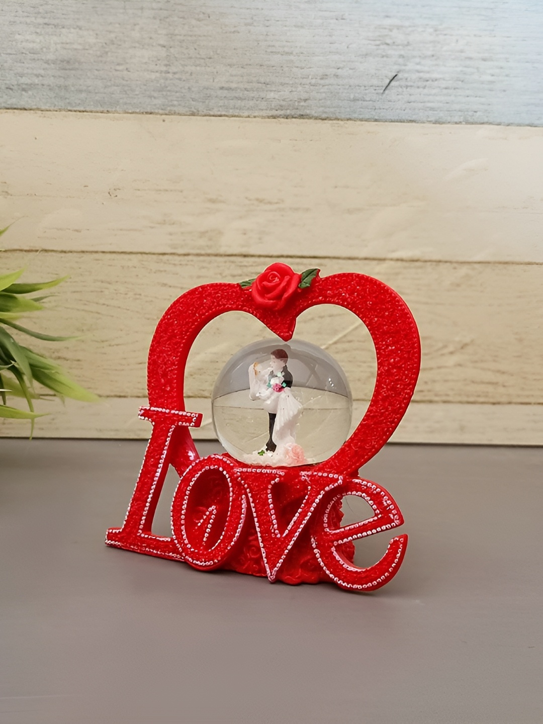 

CraftVatika Pink & White Idol Love Couple Showpiece