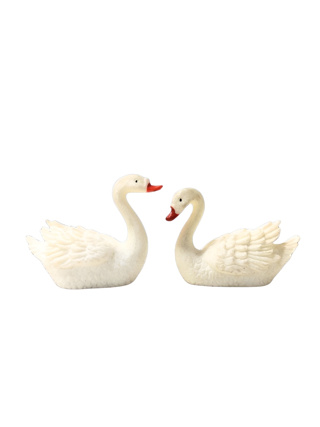 

CraftVatika White & Red Duck Couple Miniature Figurine Showpiece Gift for Valentine Day