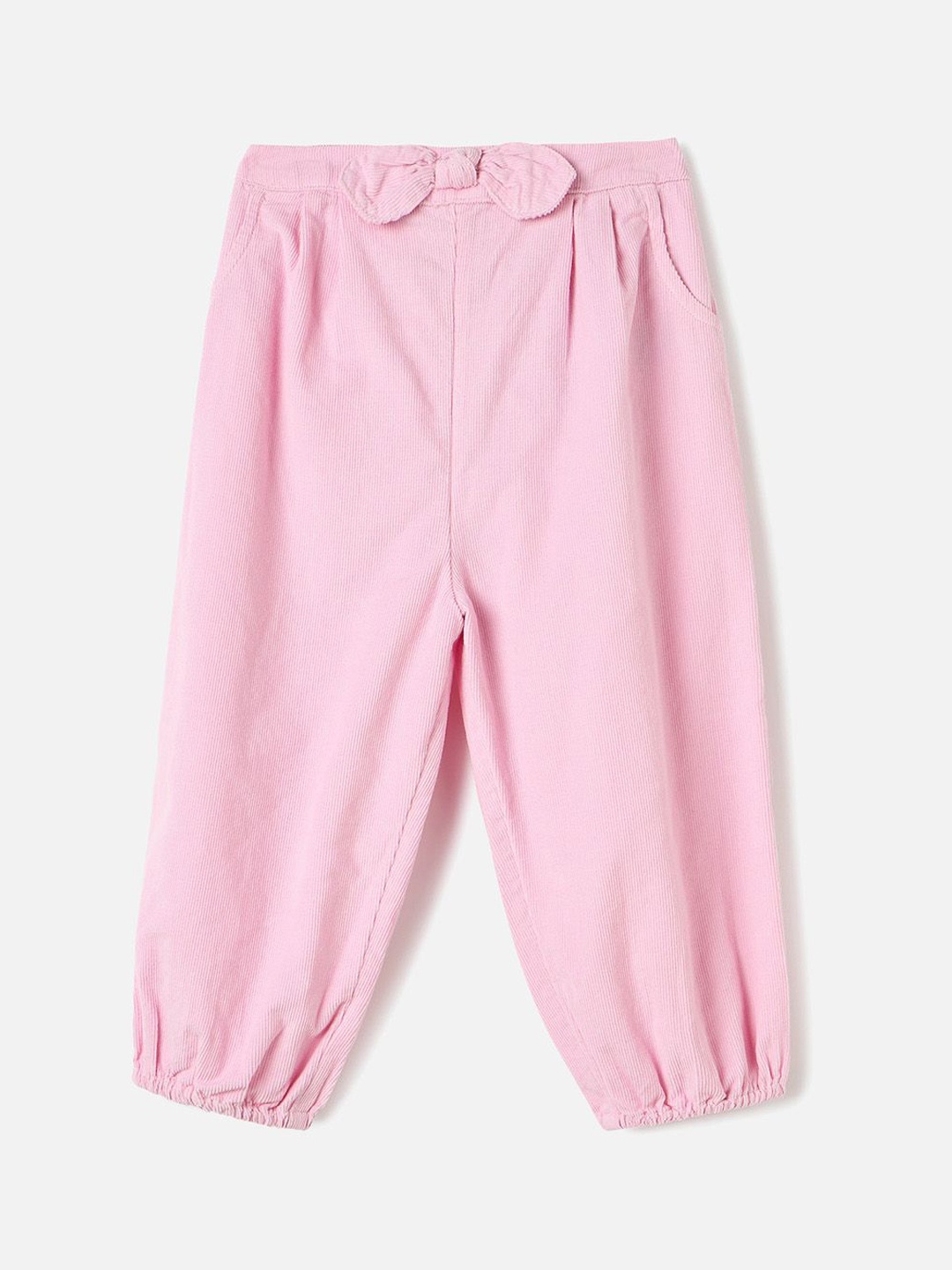 Juniors by Babyshop Girls Pleated Joggers Trousers, Pink