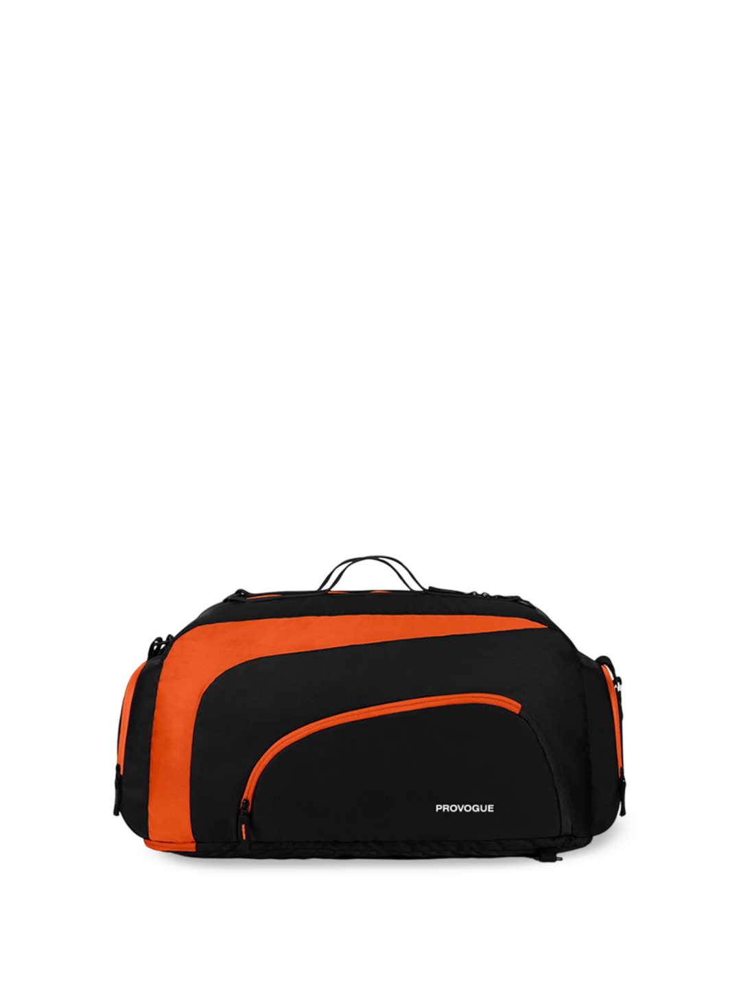 

Provogue Unisex Colourblocked Large Sports or Gym Duffel Bag, Black