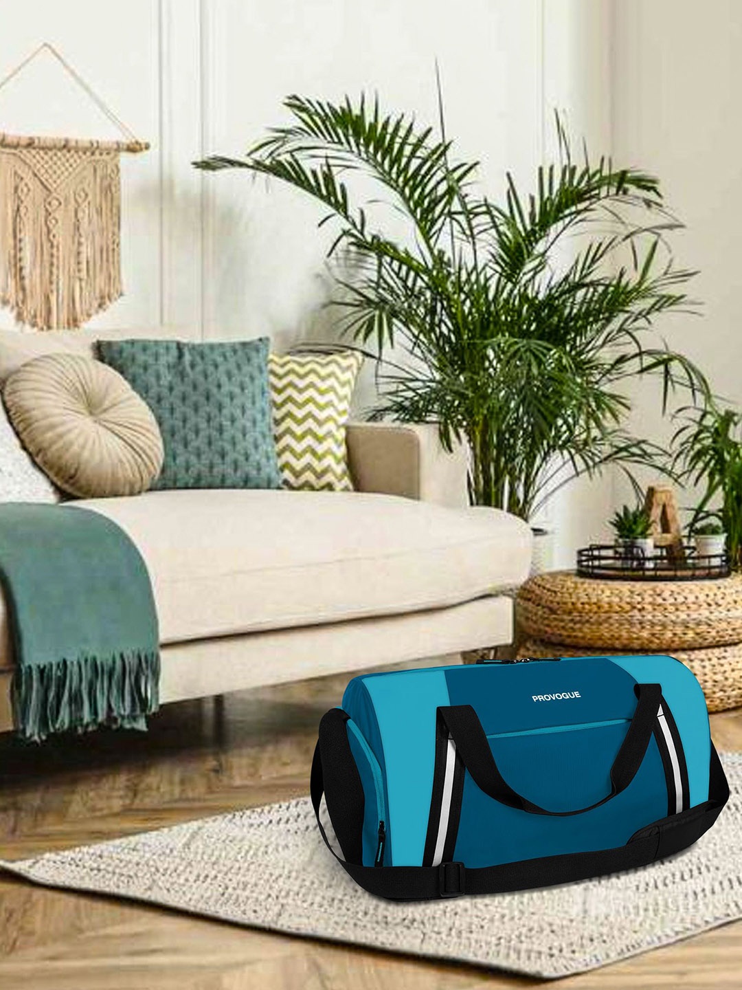 

Provogue Unisex Large Sports or Gym Duffel Bag, Blue