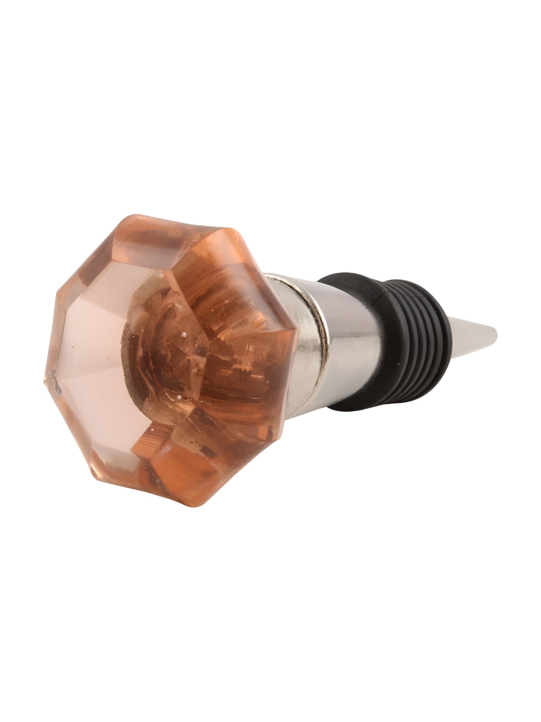 

Indianshelf Pink & Silver Toned Glass Wine Bottle Stopper