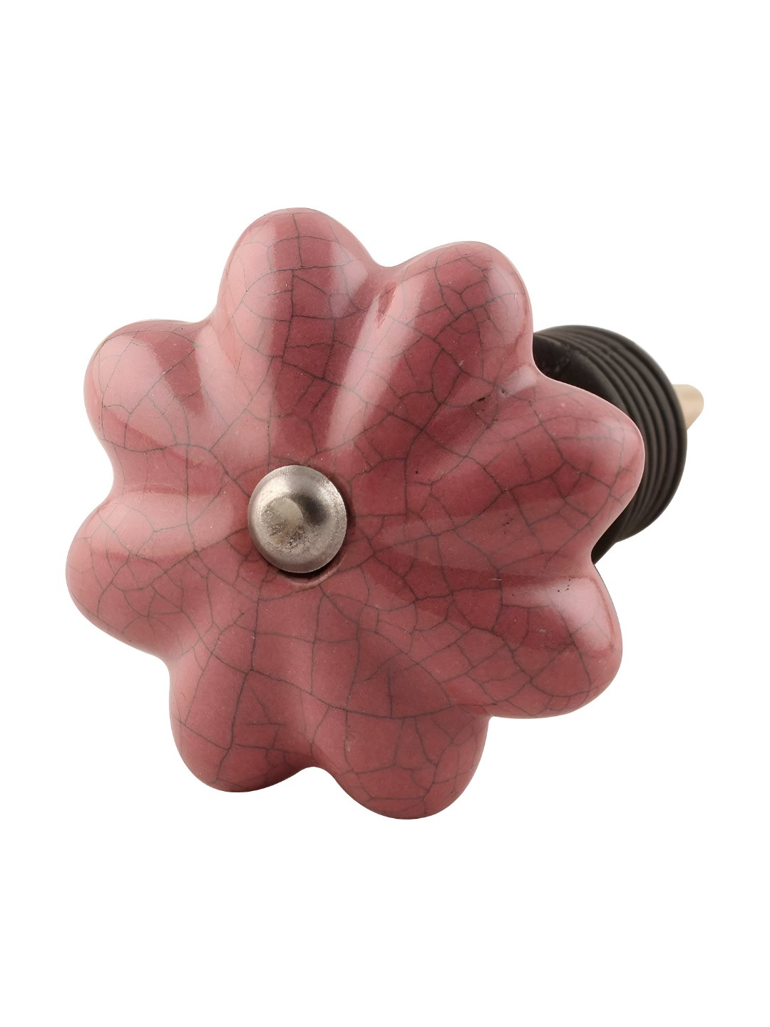 

Indianshelf Lavender & Gold-Toned Melon Printed Ceramic Wine Bottle Stopper