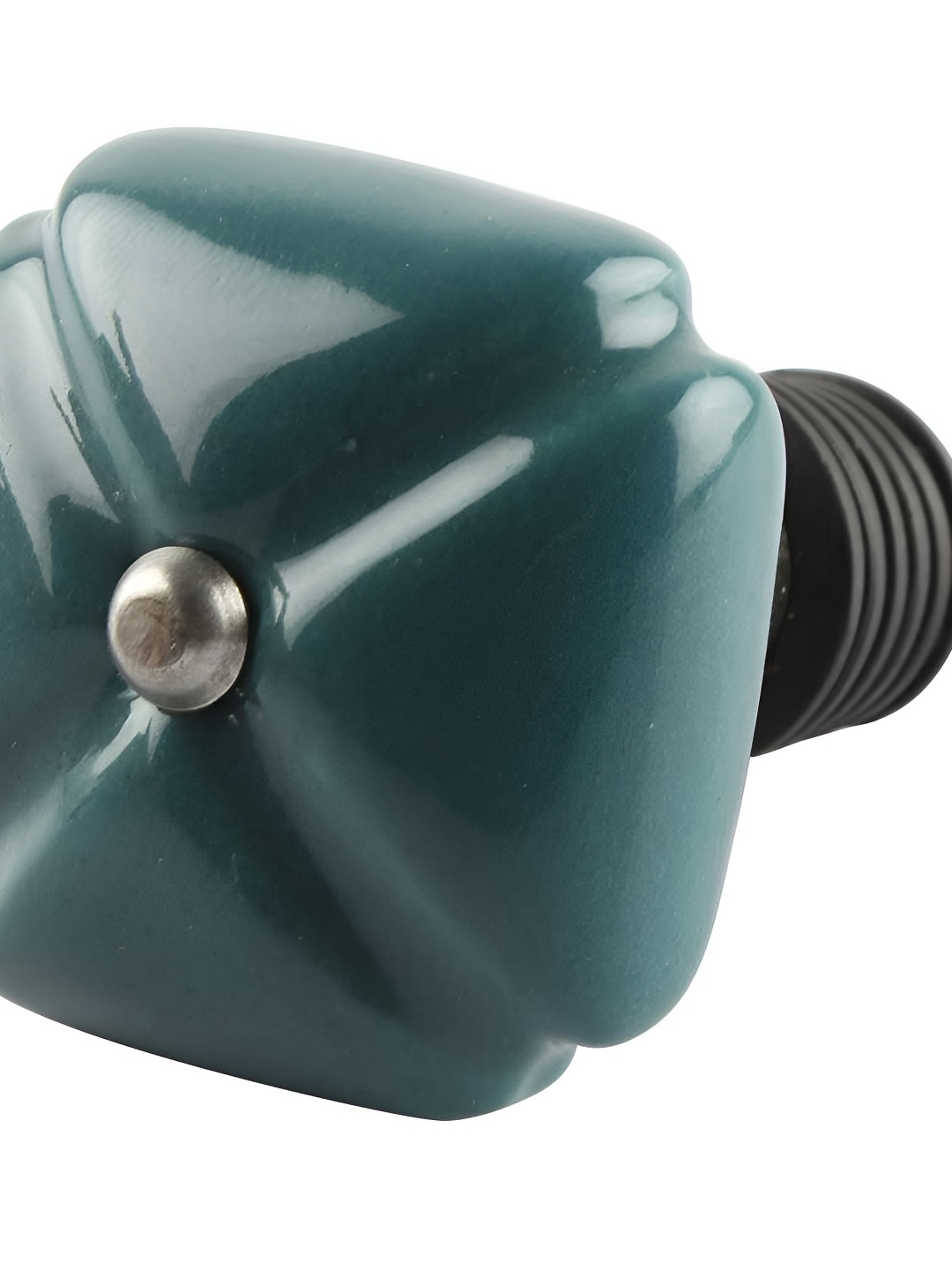 

Indianshelf Teal Green & Black Textured Ceramic Leak-proof Wine Bottle Stopper