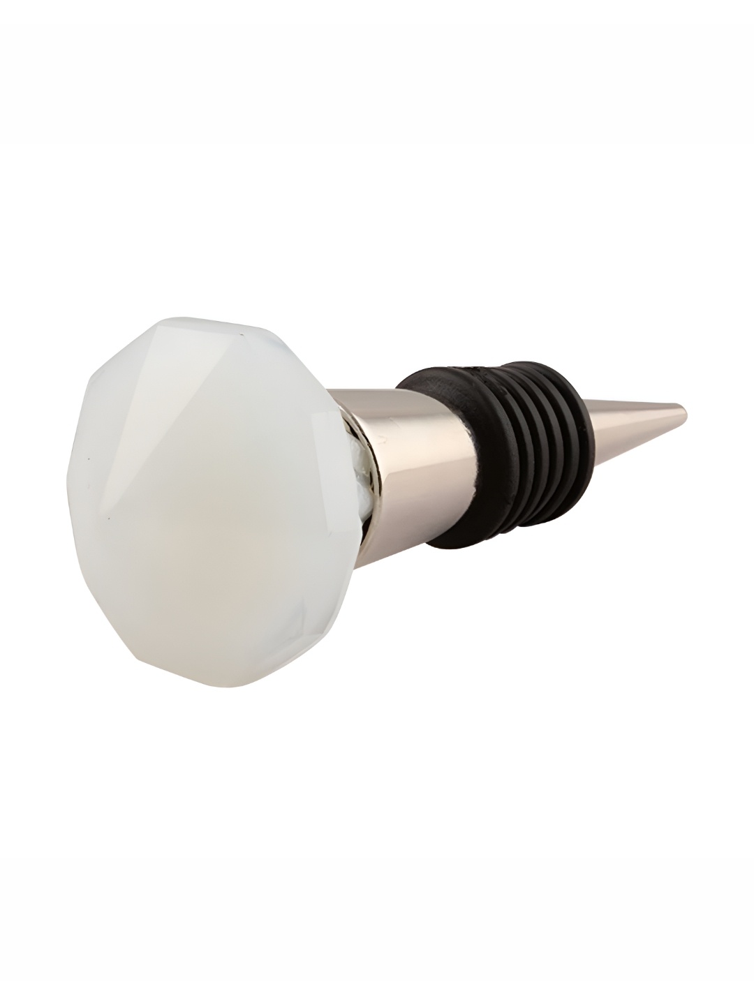 

Indianshelf White Glass Wine Bottle Stopper