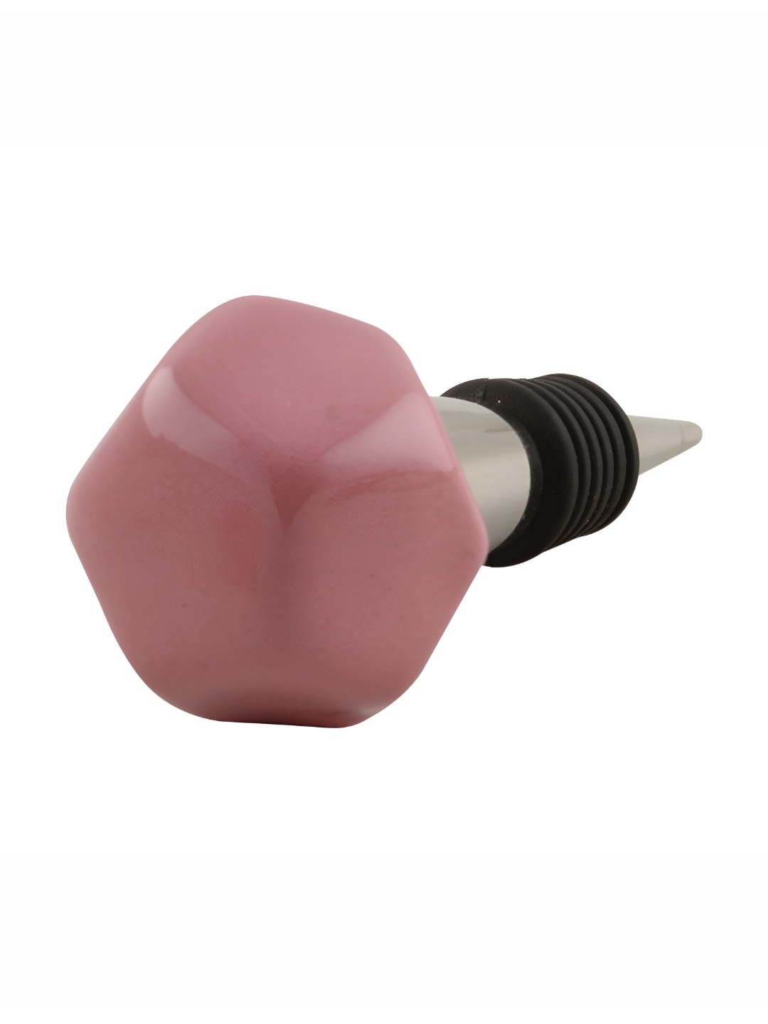 

Indianshelf Pink and Black Leak-proof Ceramic Wine Bottle Stopper