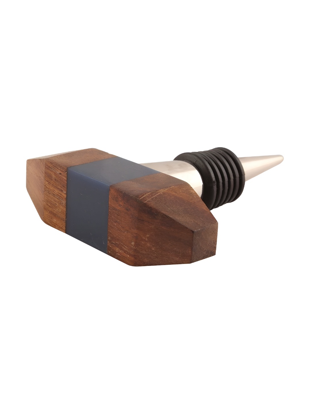 

Indianshelf Brown and Black Gilli Printed Wooden Wine Bottle Stopper