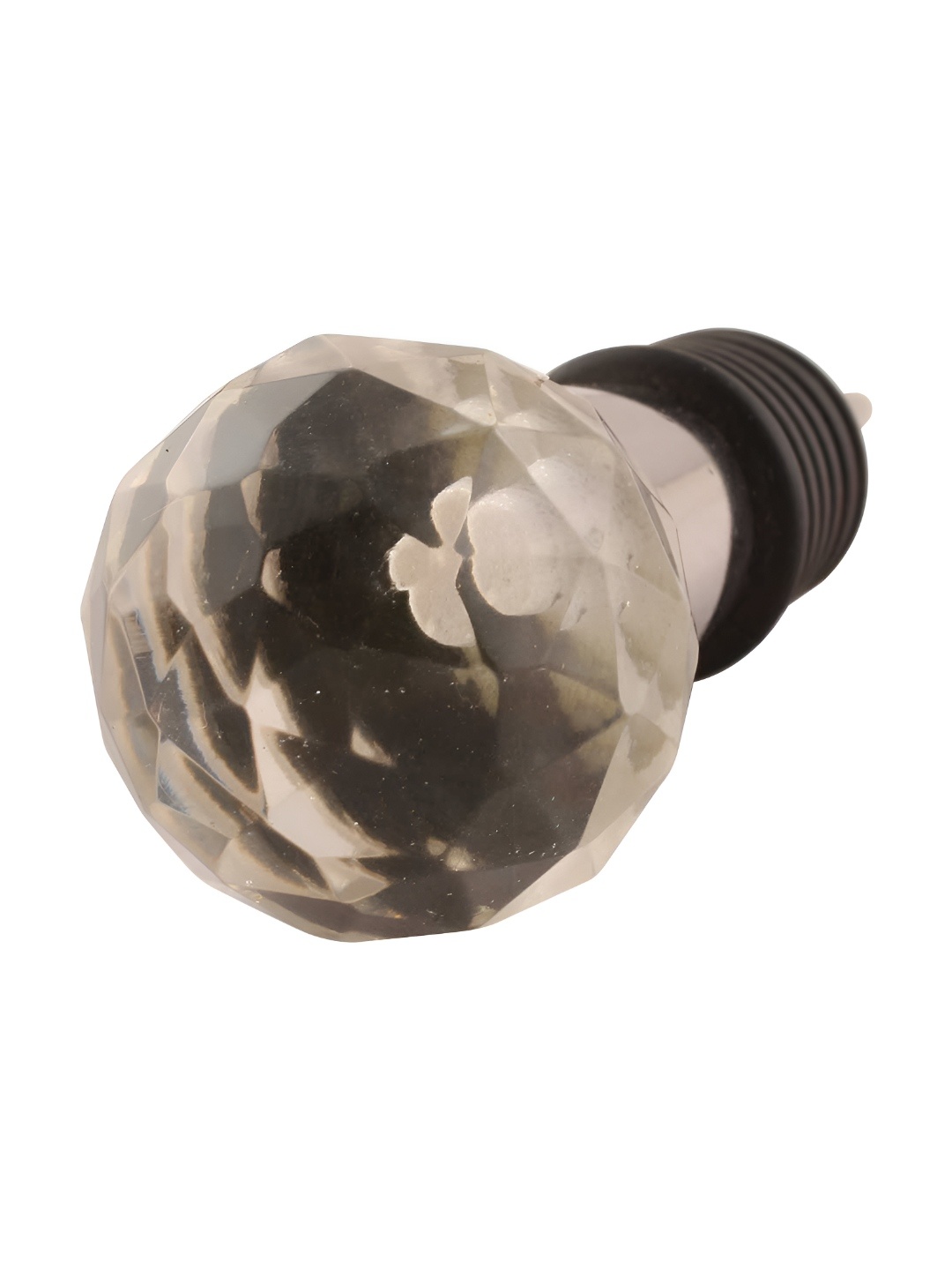 

Indianshelf Transparent & Black Glossy Durable Glass Ceramic Wine Bottle Stopper