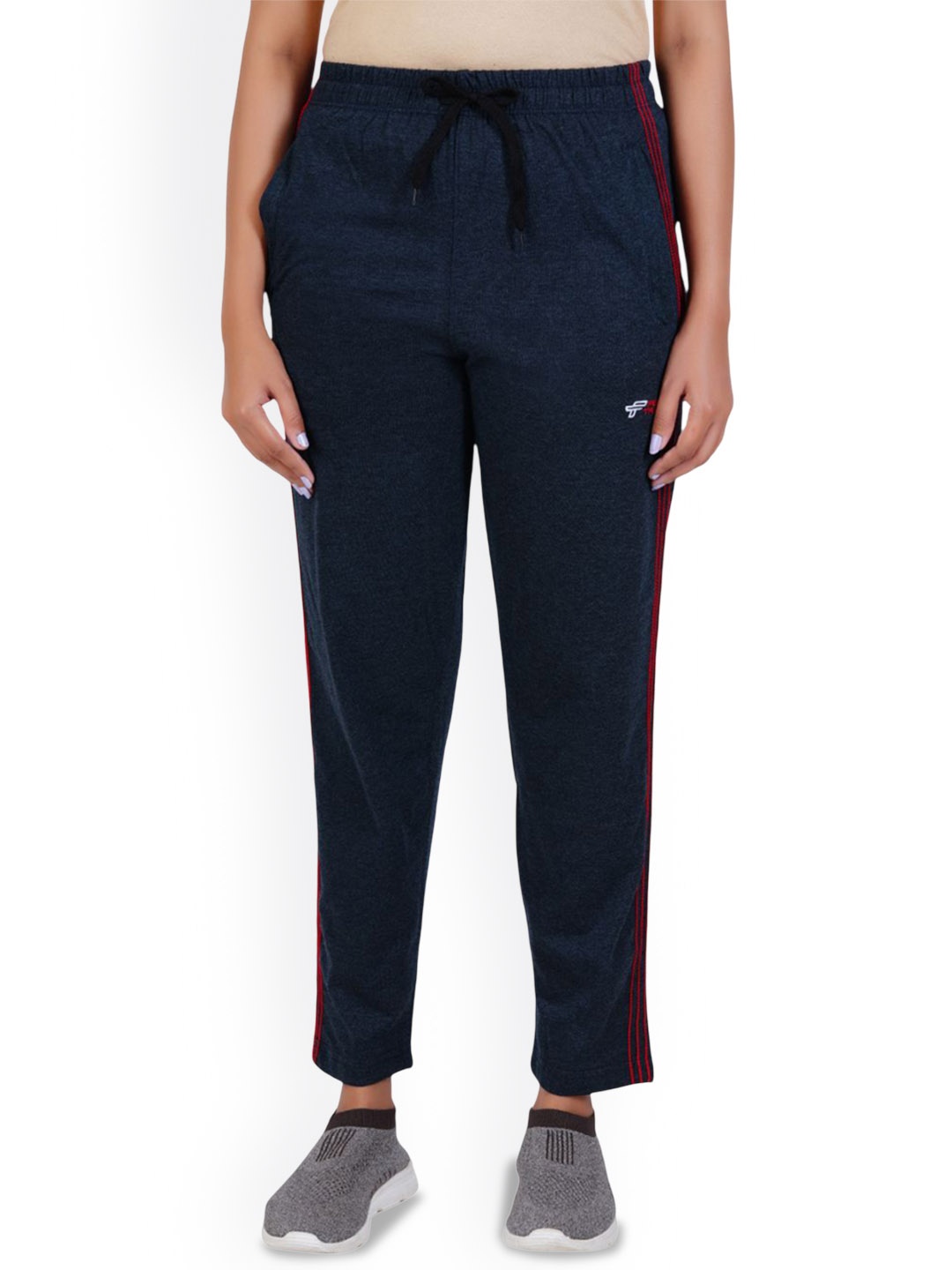 

FEEL TRACK Women Mid-Rise Joggers, Blue