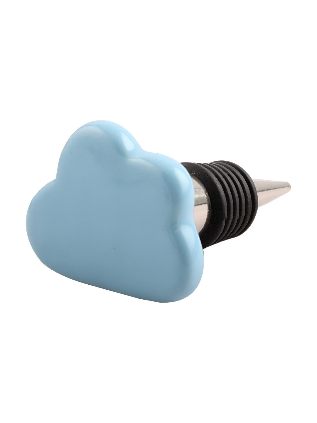 

Indianshelf Cloud Kid Turquoise Blue & Black Ceramic Wine Bottle Stopper
