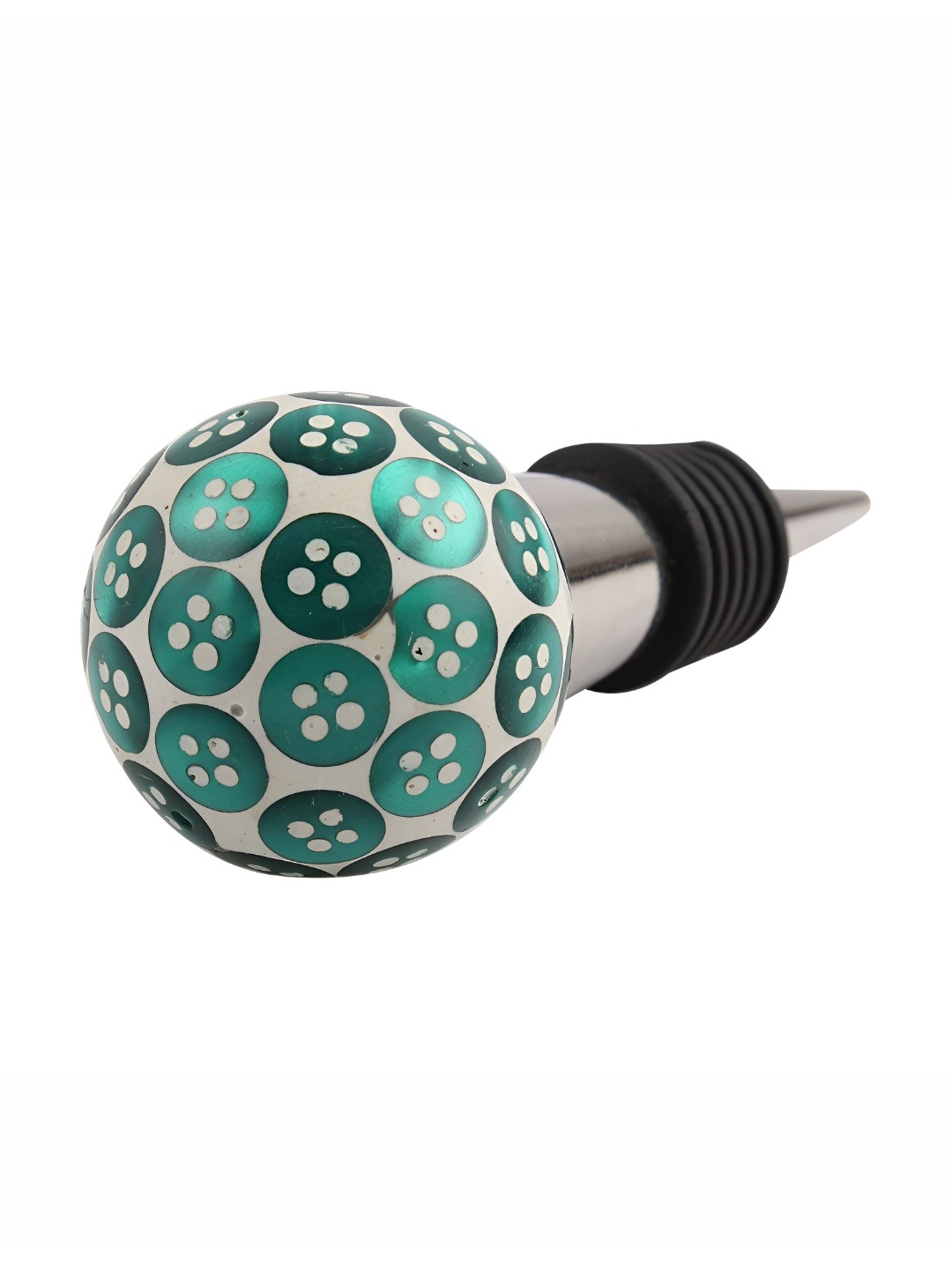 

Indianshelf Green & White Leak-Proof Ceramic Bottle Stoppers