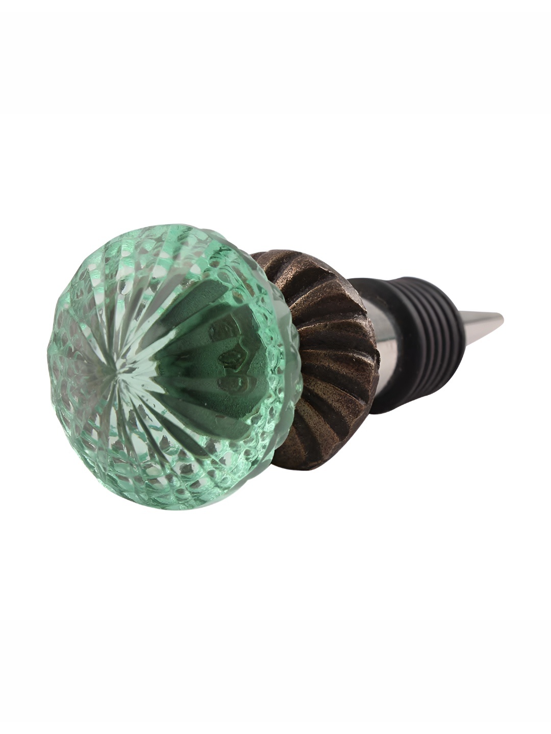 

Indianshelf Green Glass Wine Bottle Stopper