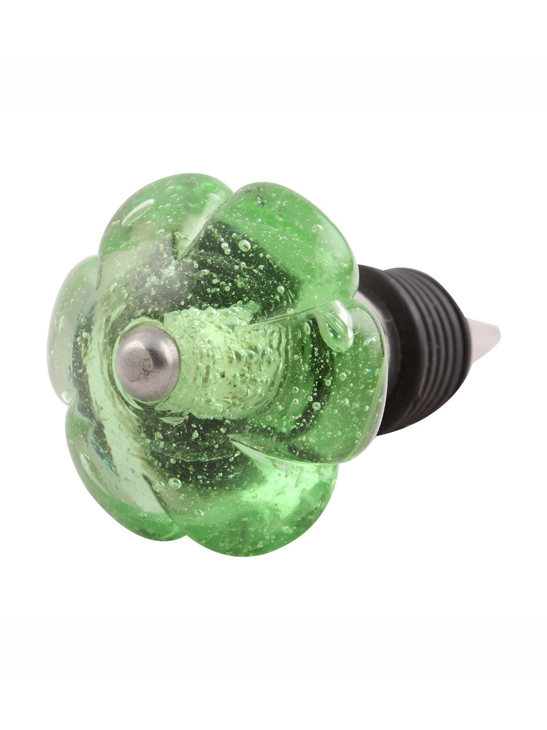 

Indianshelf Green & Black Textured Glass Wine Bottle Stopper
