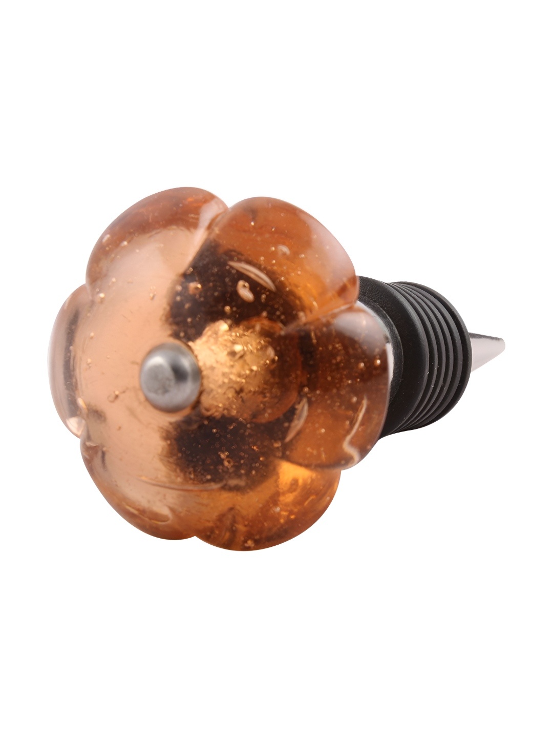 

Indianshelf Brown & Silver Toned Glass Wine Bottle Stopper