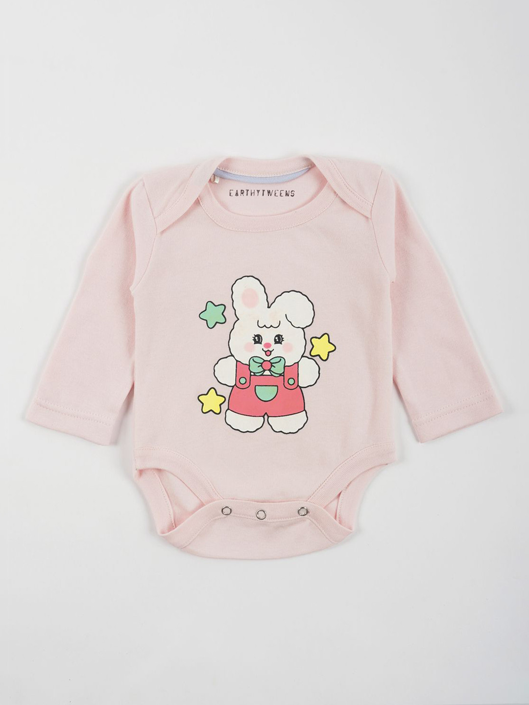 

EARTHY TWEENS Infants Kids Printed Cotton Bodysuit, Pink